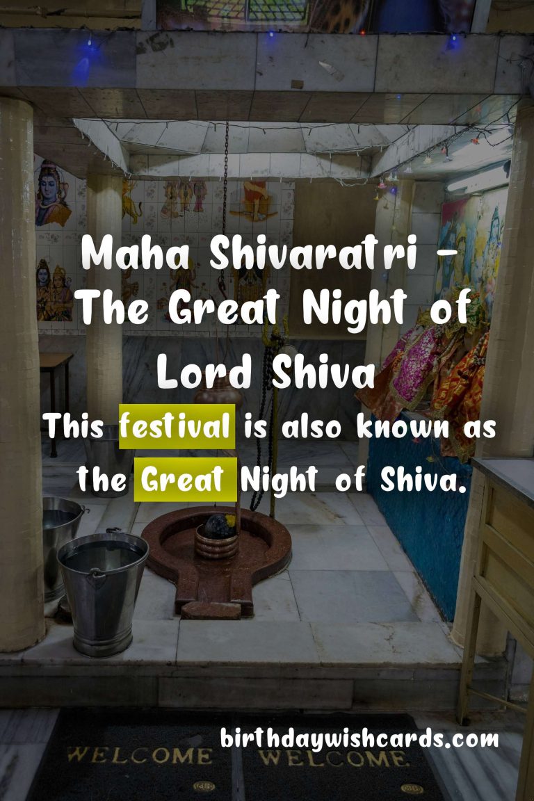 Maha Shivaratri – 21st February