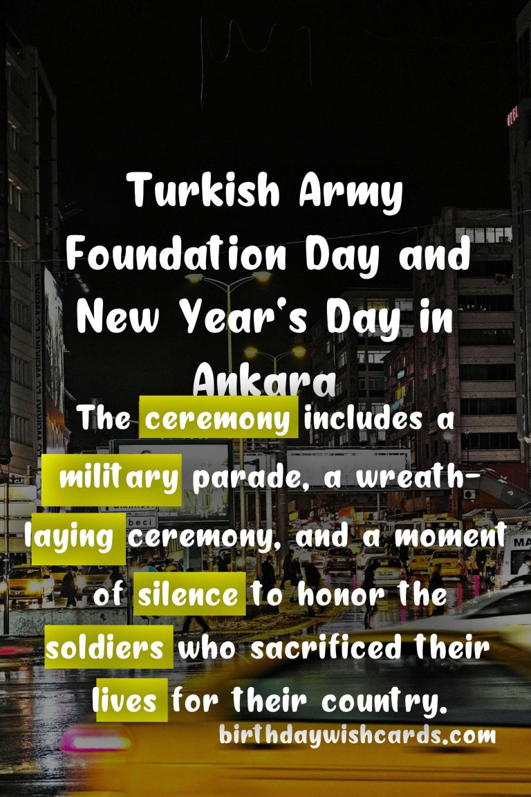 Celebrating Turkish Army Foundation Day and New Year’s Day in Ankara