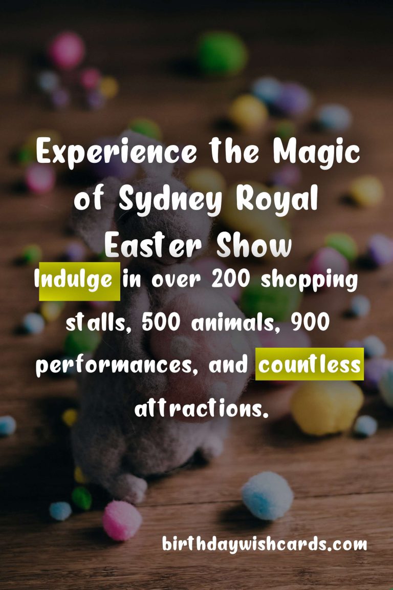 Experience the Magic of Sydney Royal Easter Show – April 3rd to April 14th