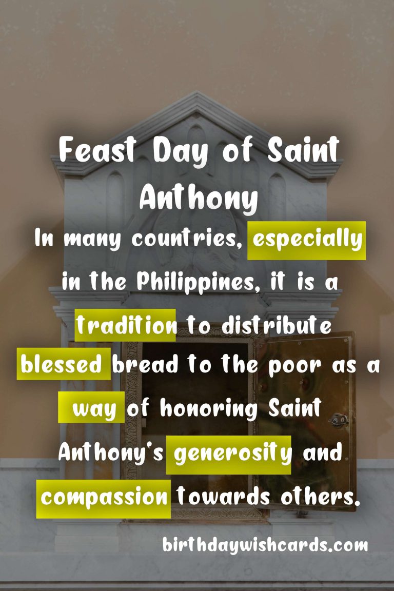 Feast Day of Saint Anthony – January 17