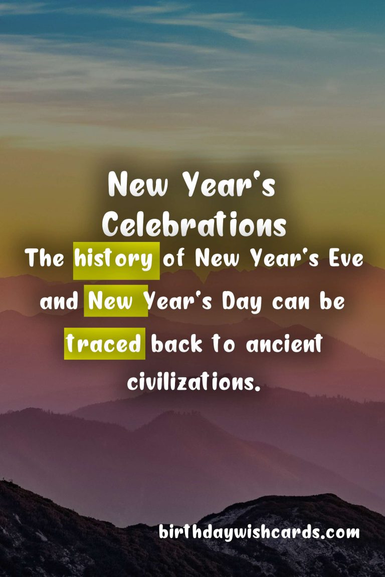 Celebrate New Year’s Eve and New Year’s Day with Joy and Happiness
