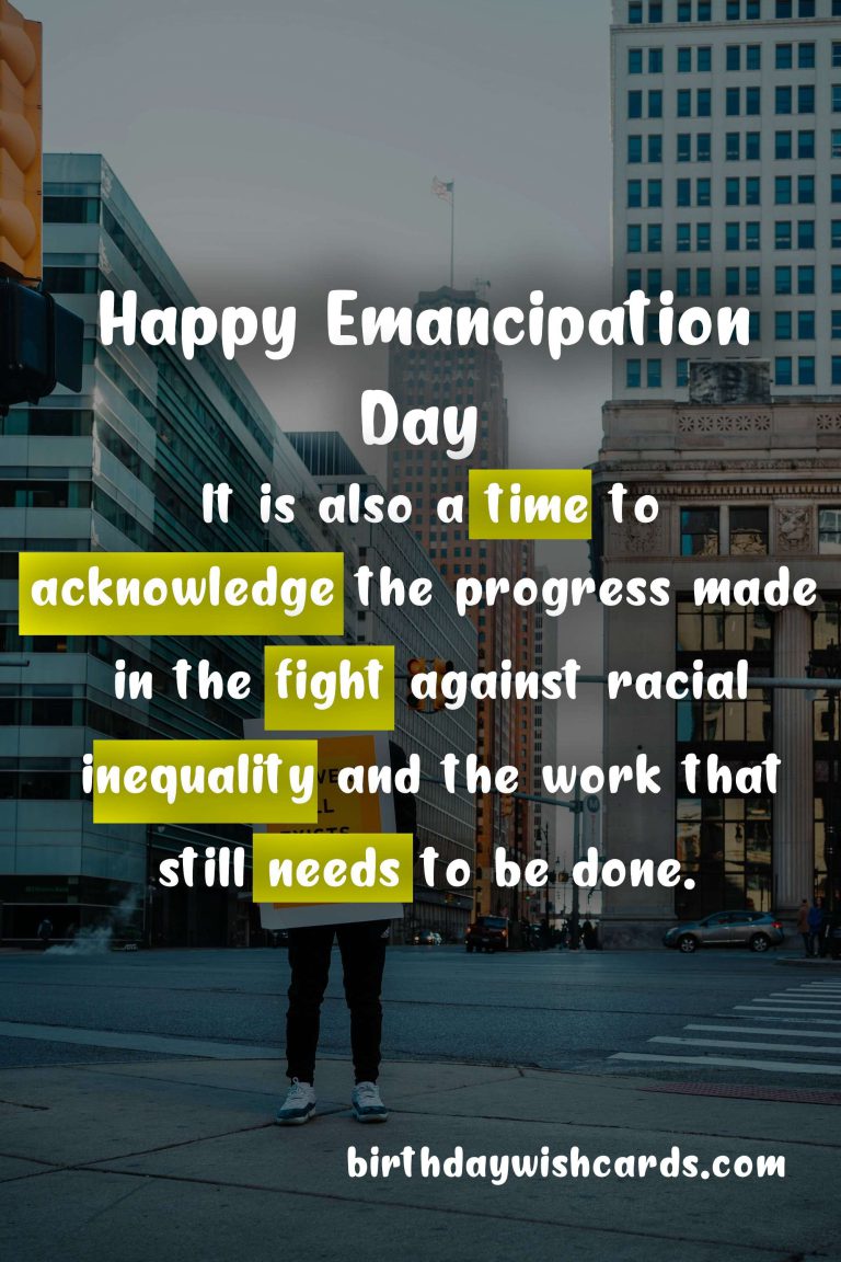 August 1 – Emancipation Day: Celebrating the End of Slavery in Some Regions