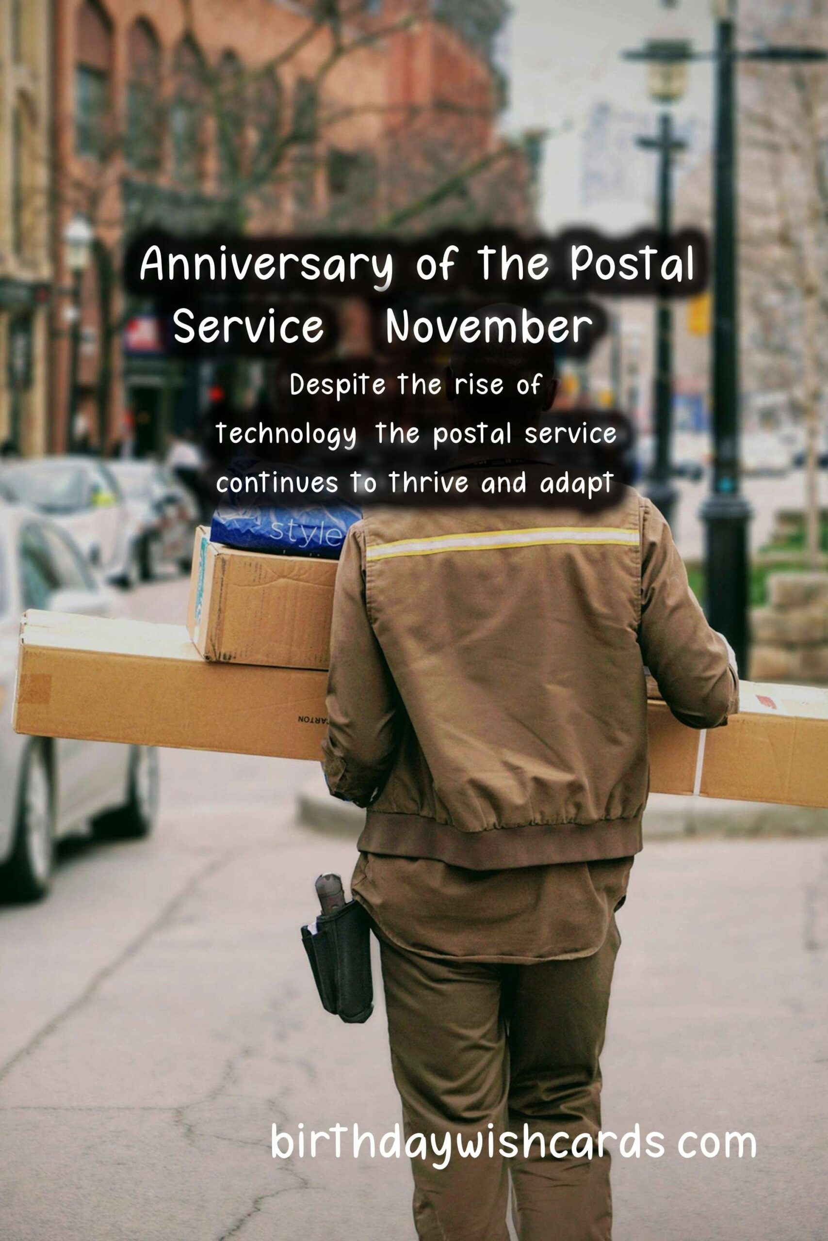Anniversary of the Postal Service - November 16