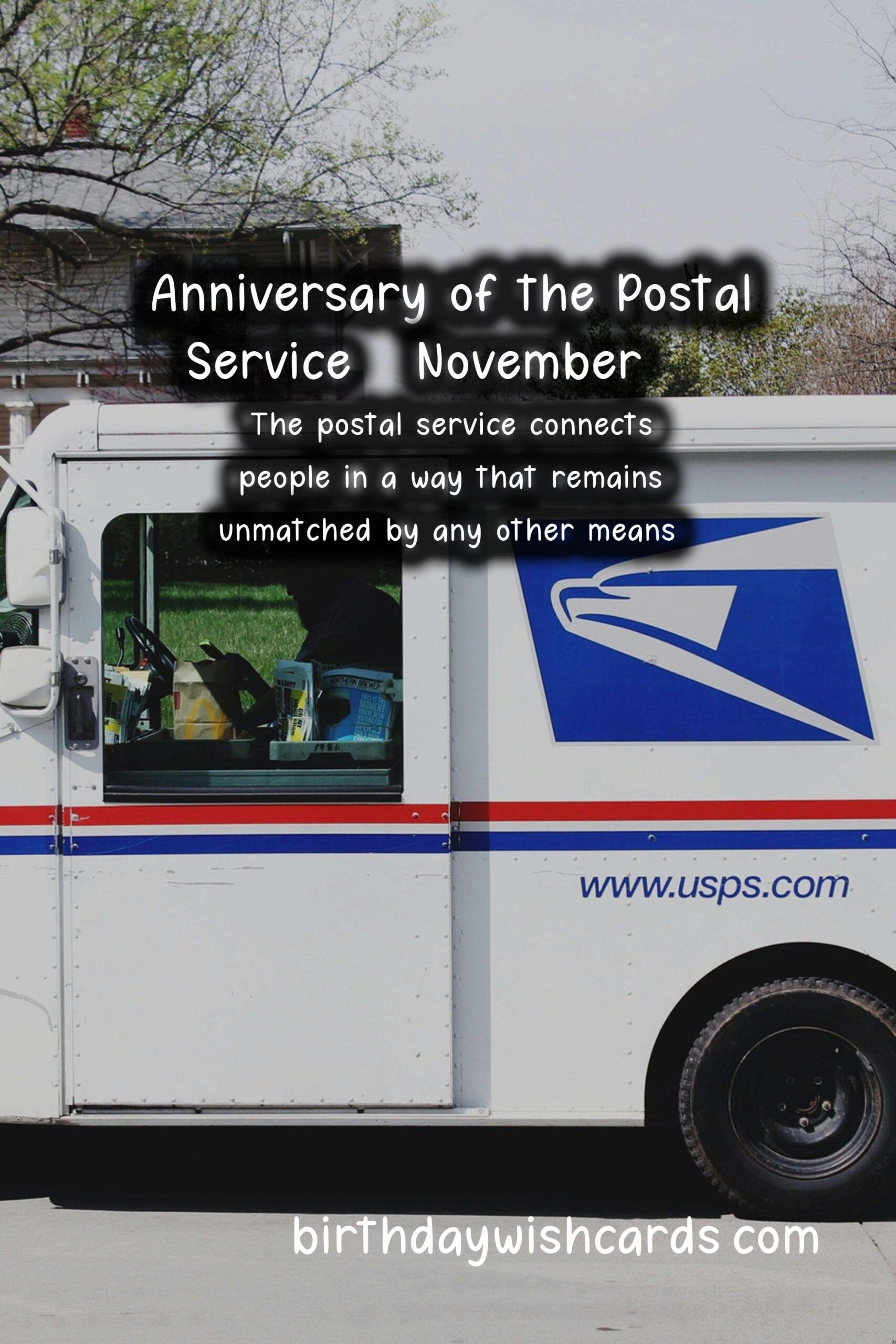 Anniversary of the Postal Service - November 16