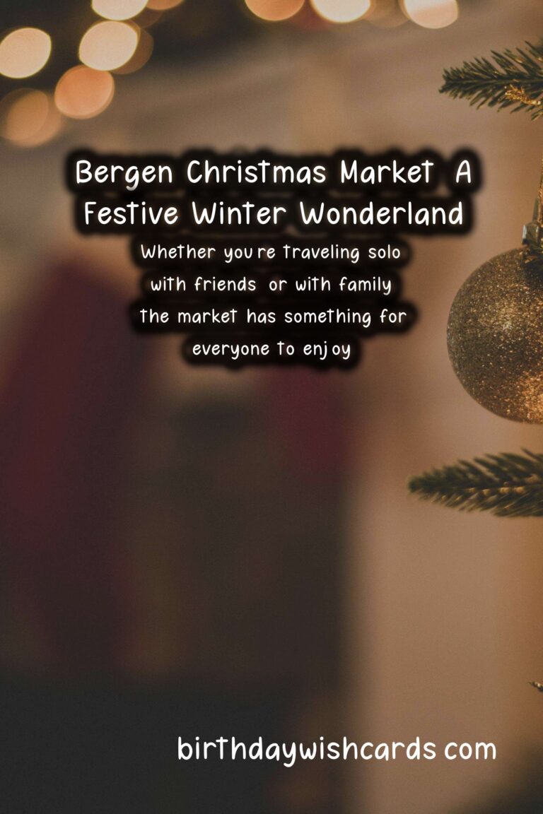 Bergen Christmas Market – December: A Festive Winter Wonderland