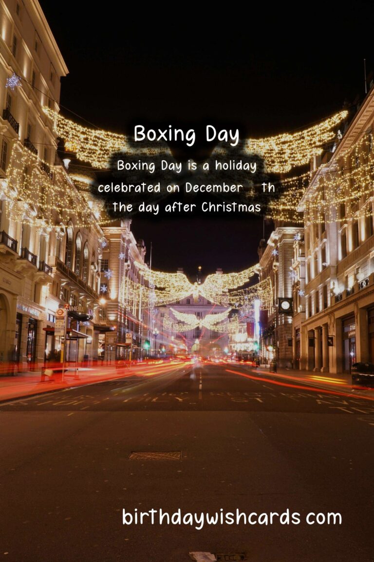 Boxing Day – The Day After Christmas