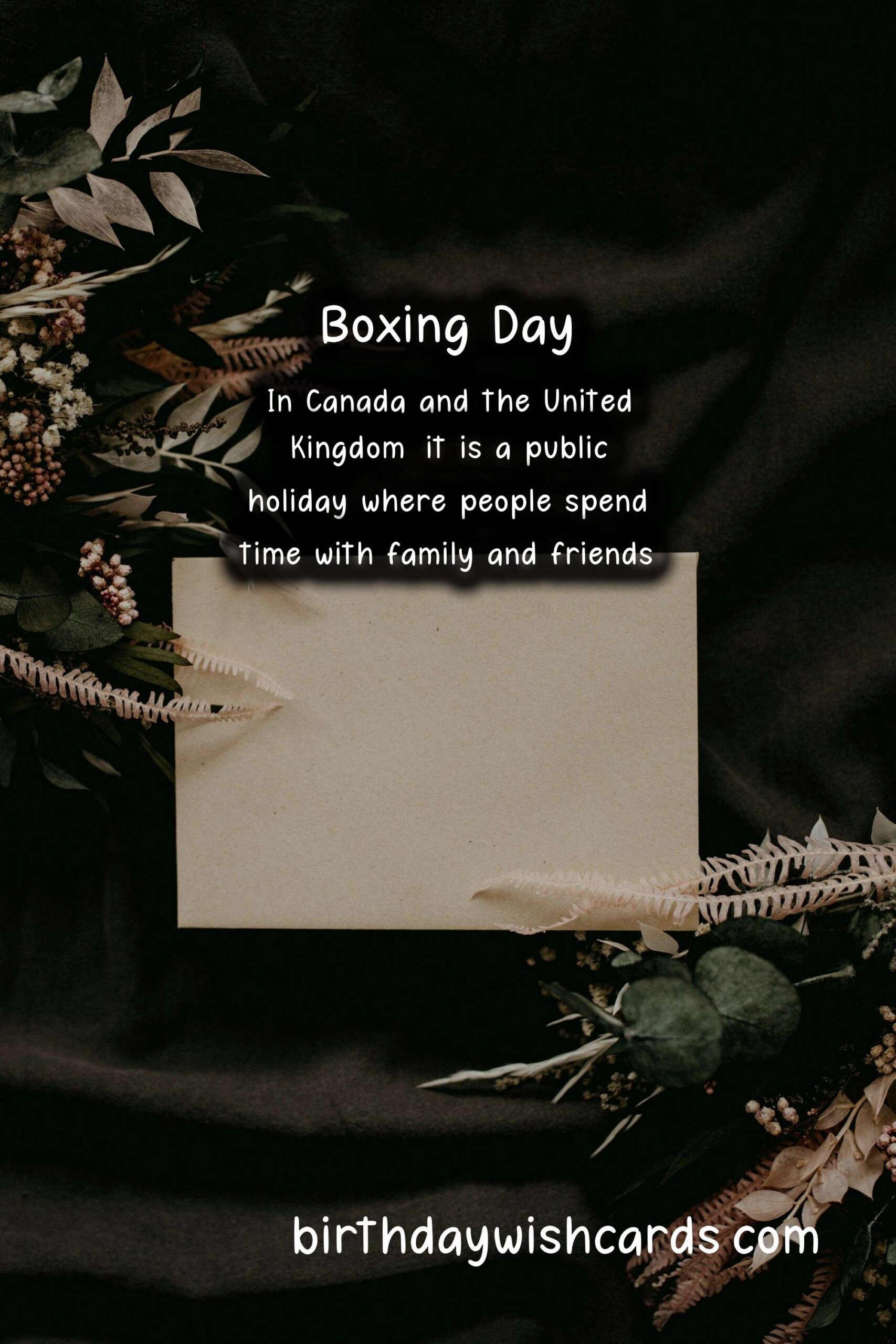 Boxing Day - The Day After Christmas
