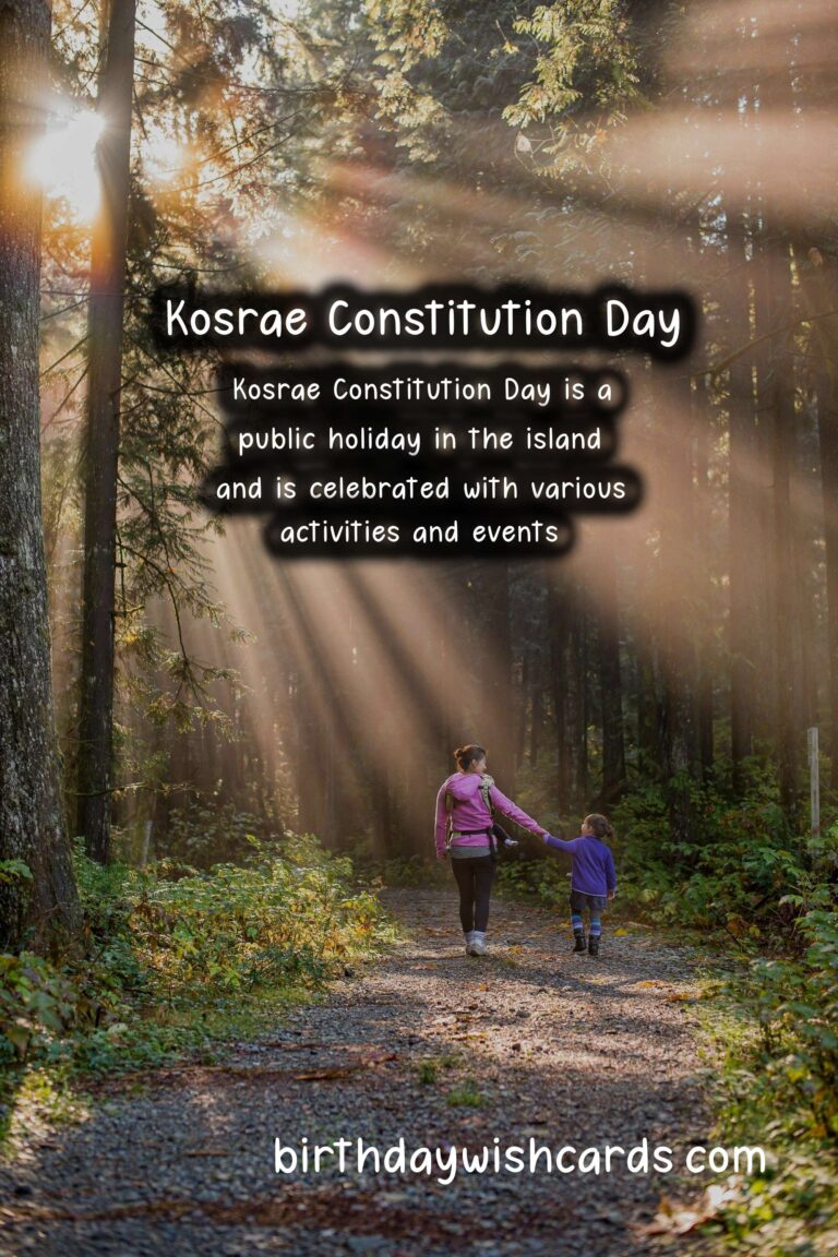 Celebrate Kosrae Constitution Day (November 11) – A Joyous Occasion for the People of Kosrae