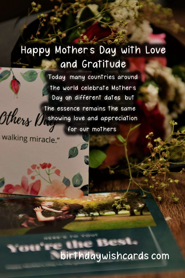 Celebrate Mother’s Day (Día de las Madres) on May 10 with Love and Gratitude