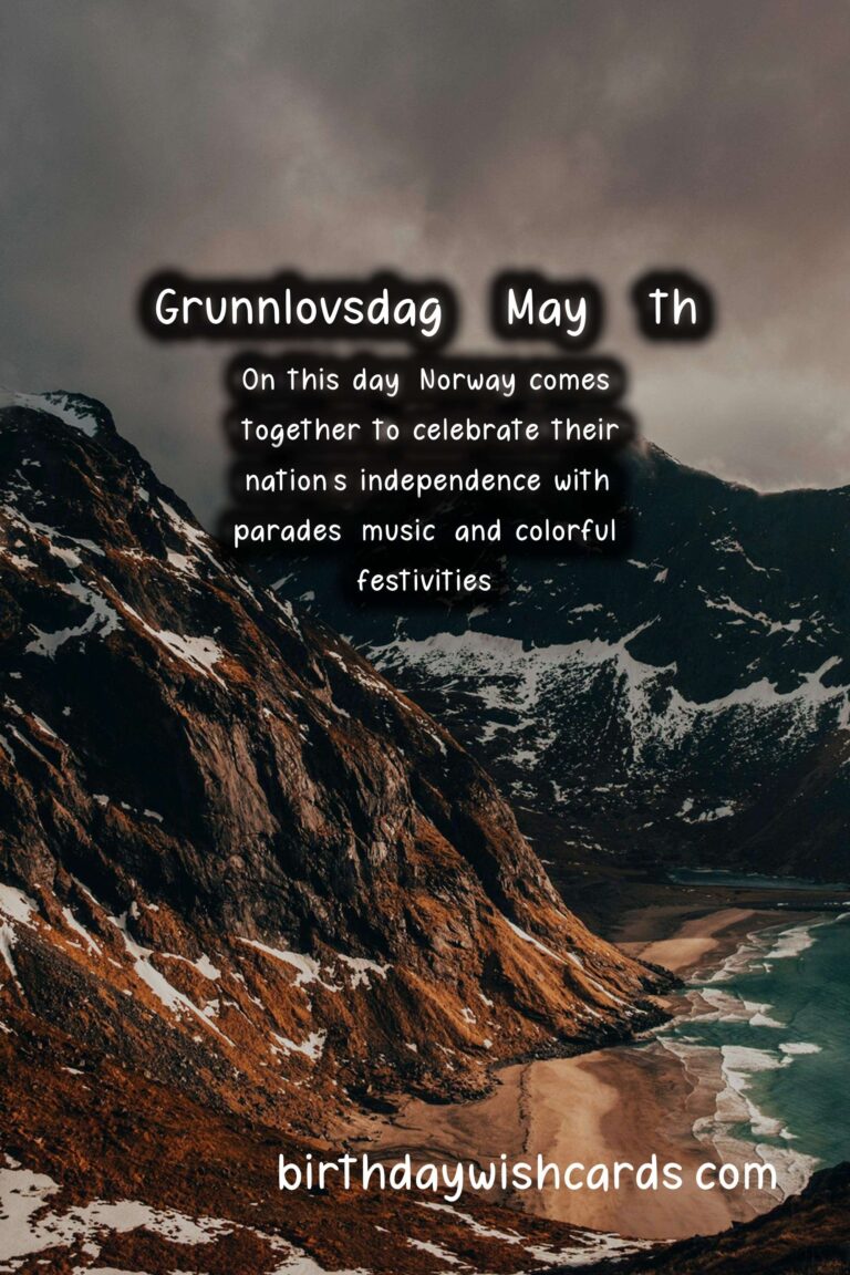 Celebrate Norway’s Constitution Day – Grunnlovsdag on May 17th