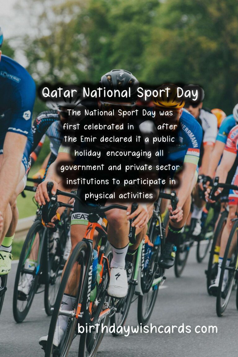 Celebrate Qatar National Sport Day – Second Tuesday in February