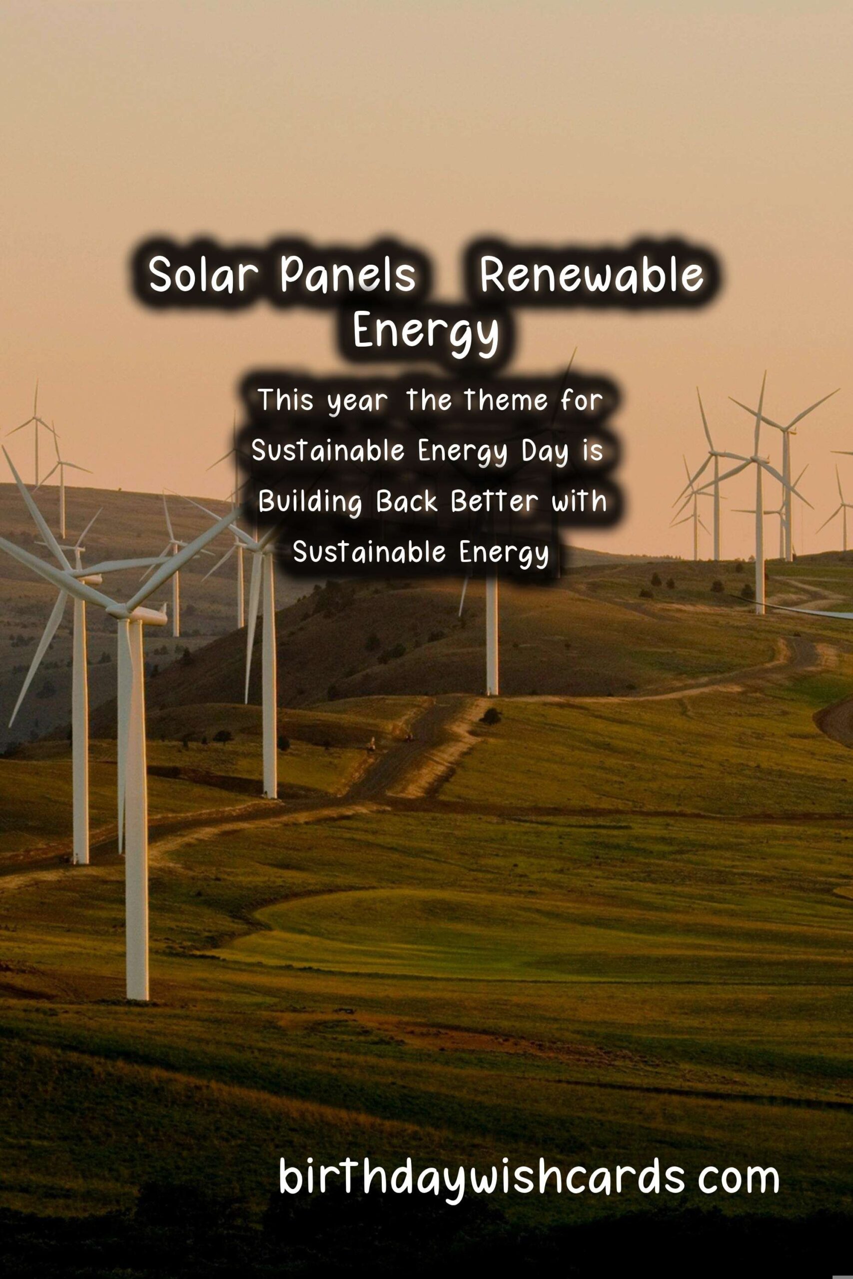 Celebrate Sustainable Energy Day on November 16th