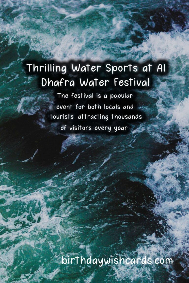 Experience the Thrills of the Al Dhafra Water Festival – January 17-26