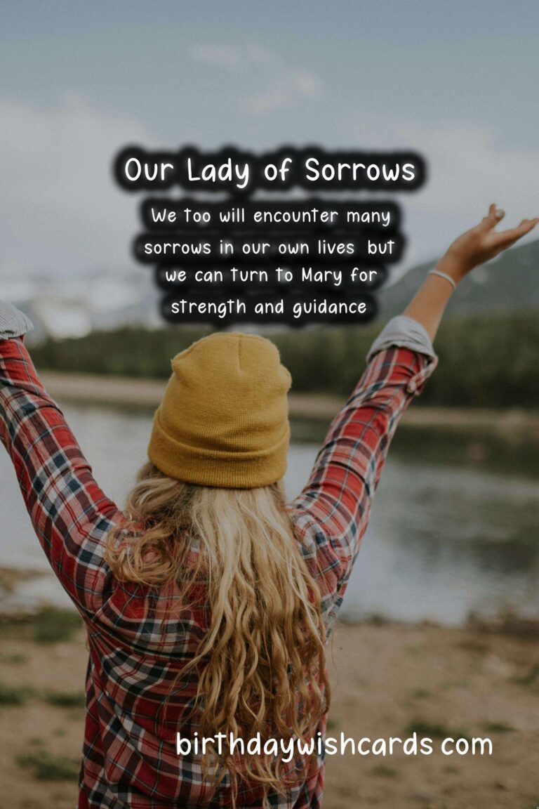 Feast of Our Lady of Sorrows – 15 September