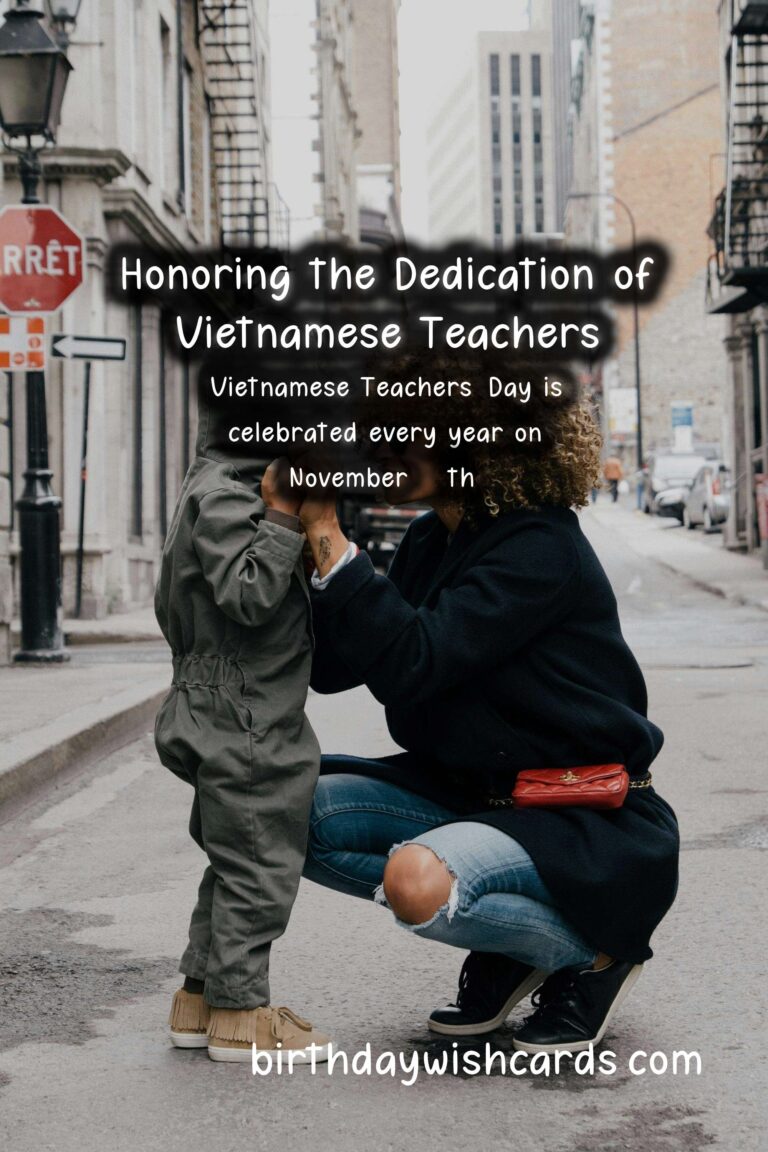 Honoring the Dedication and Hard Work of Vietnamese Teachers on November 20