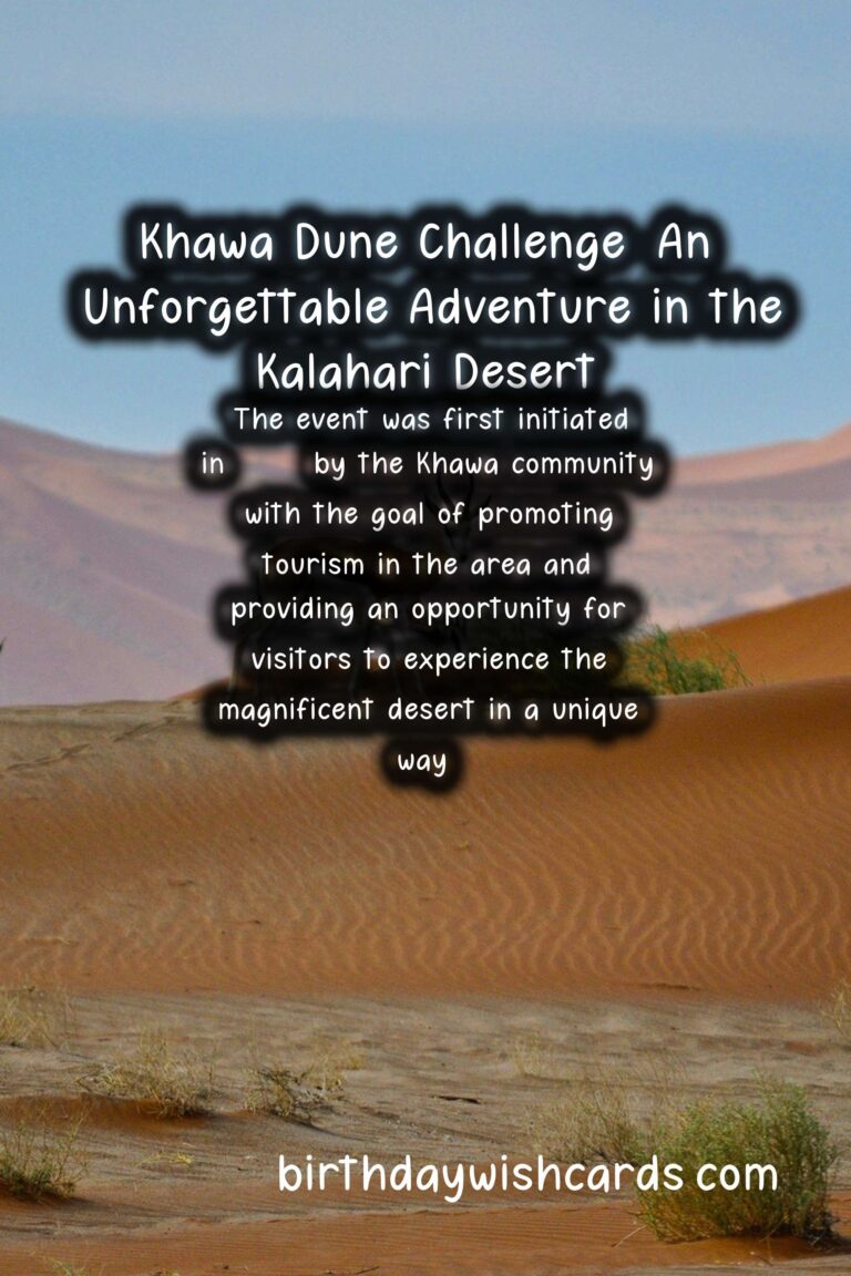 Khawa Dune Challenge: A Thrilling Adventure in the Kalahari Desert