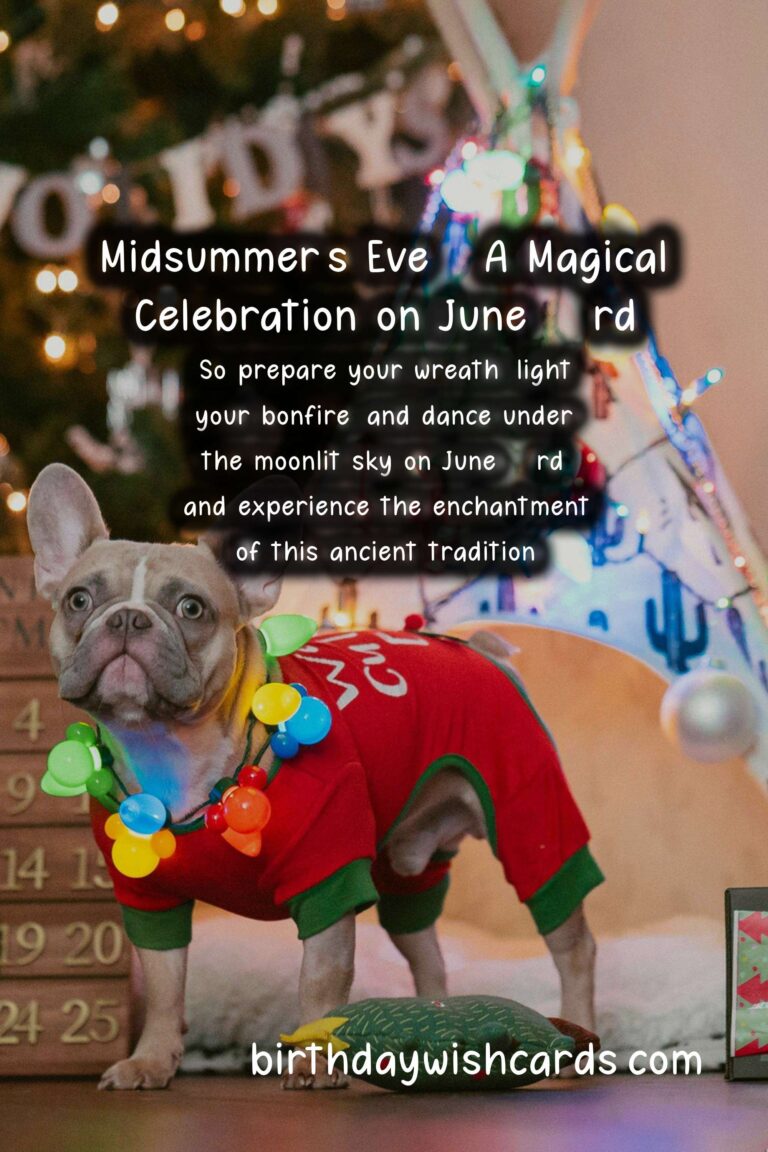 Midsummer’s Eve – A Magical Celebration on June 23rd