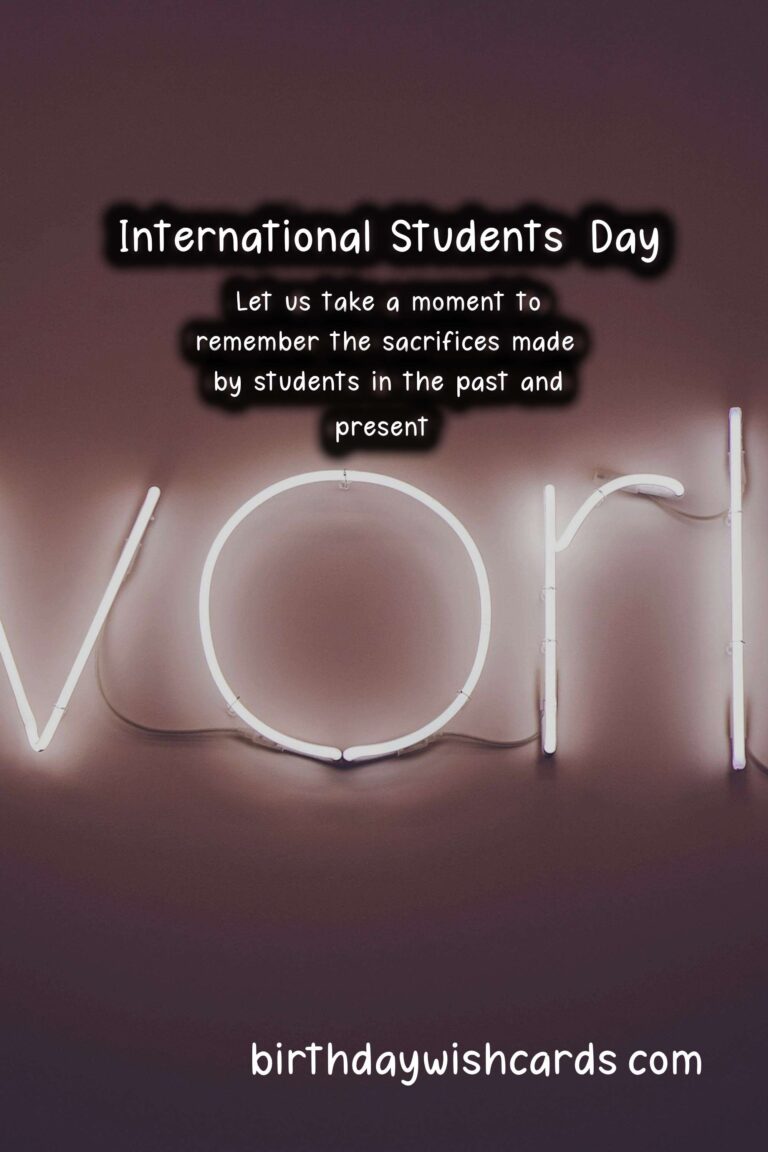 November 17 – International Students’ Day: Celebrating the Contributions of Students Globally