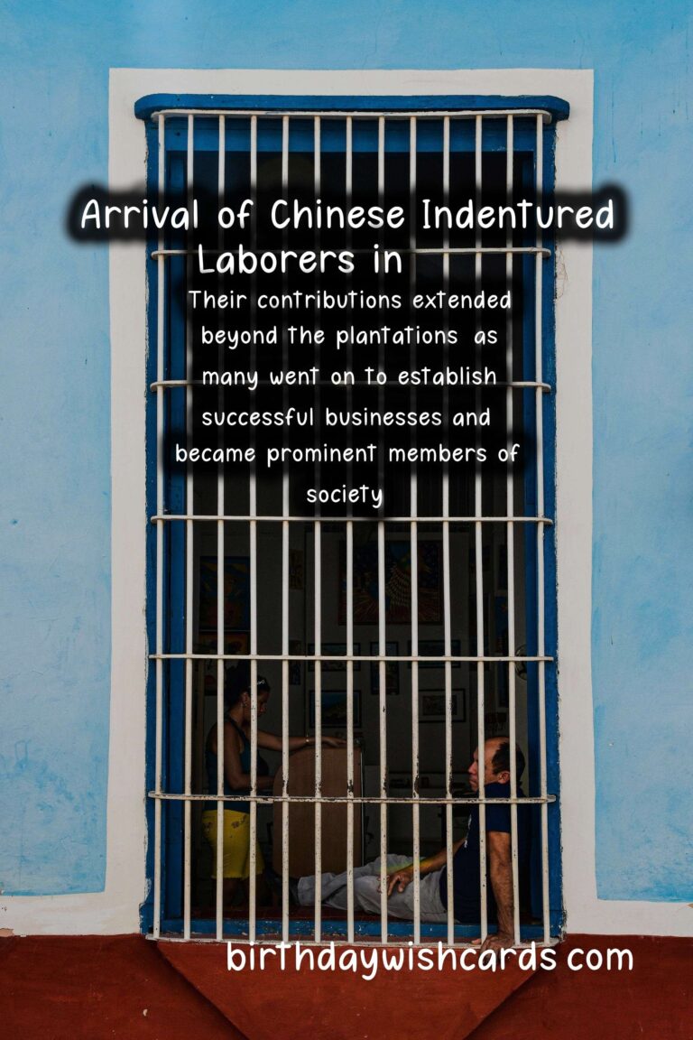 October 6 – Arrival Day: A Commemoration of Chinese Indentured Laborers in 1853