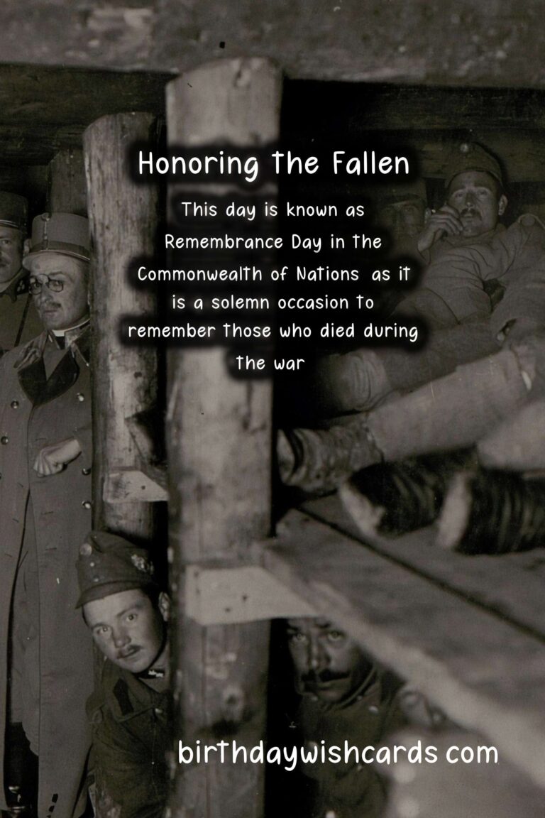 Remembering the Fallen Heroes on November 11 – Remembrance Day/Veterans Day