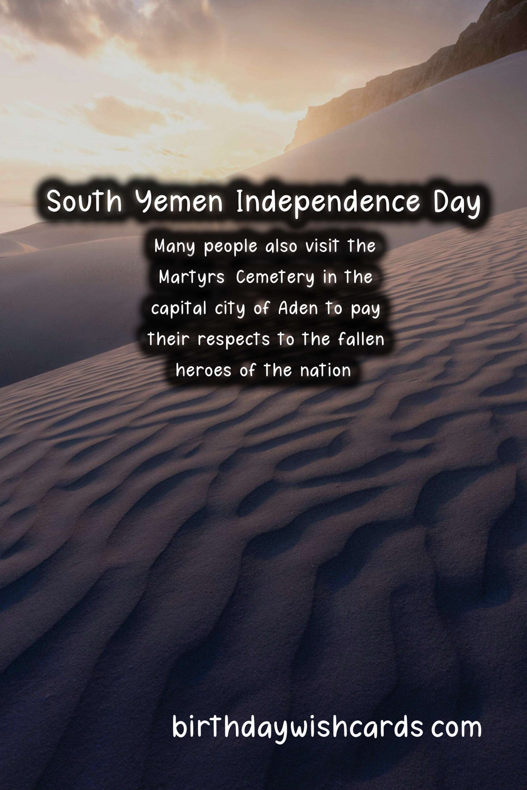 South Yemen Independence Day - November 30