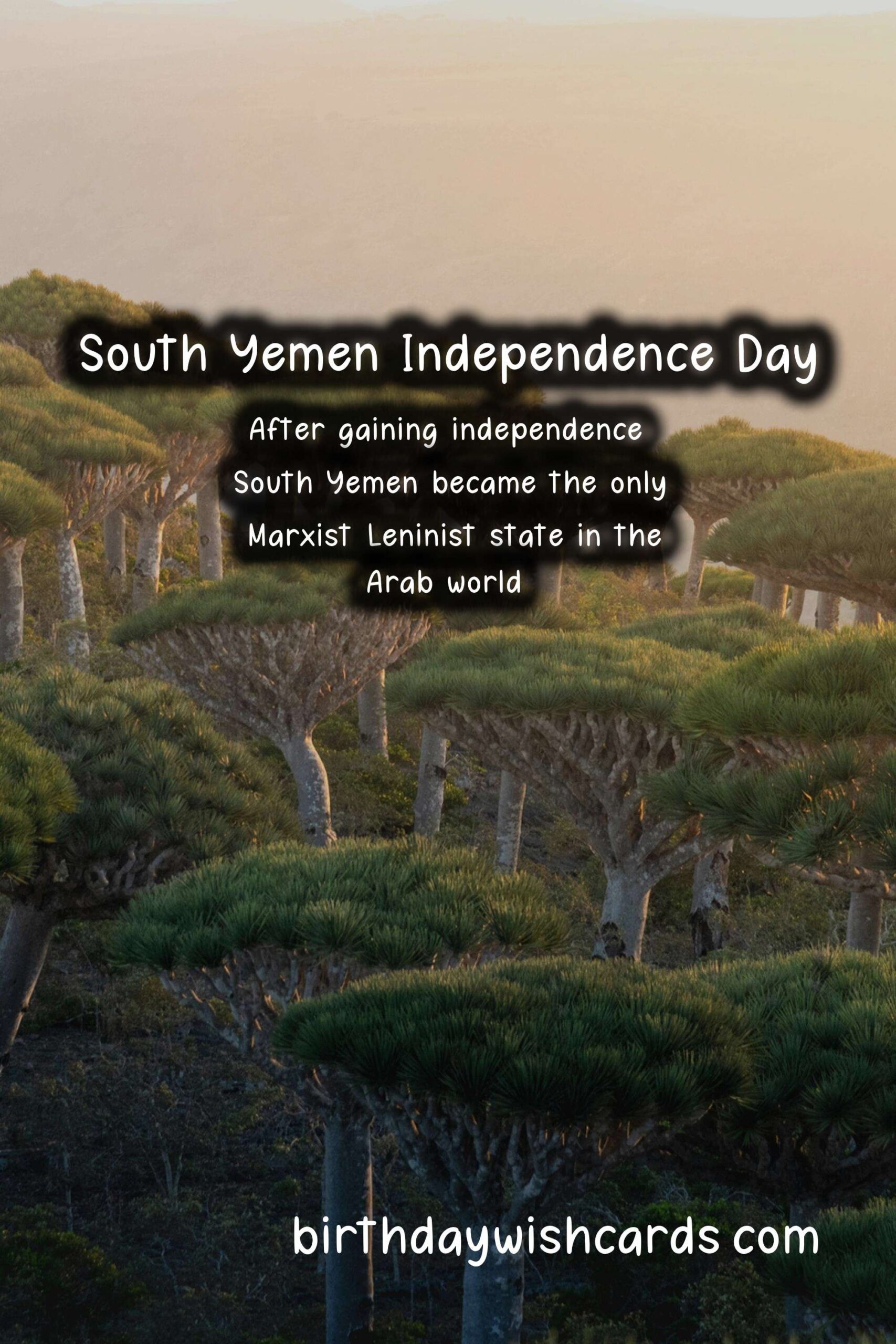 South Yemen Independence Day - November 30