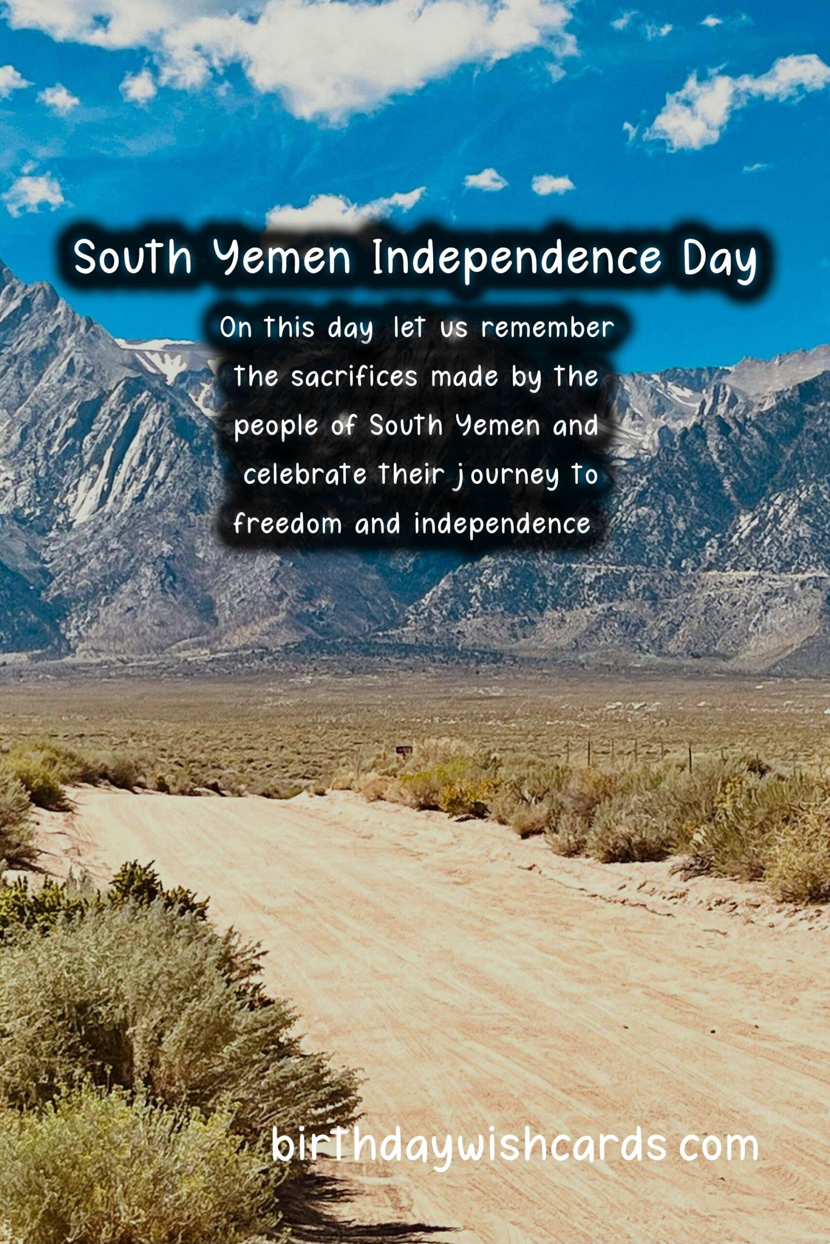 South Yemen Independence Day - November 30
