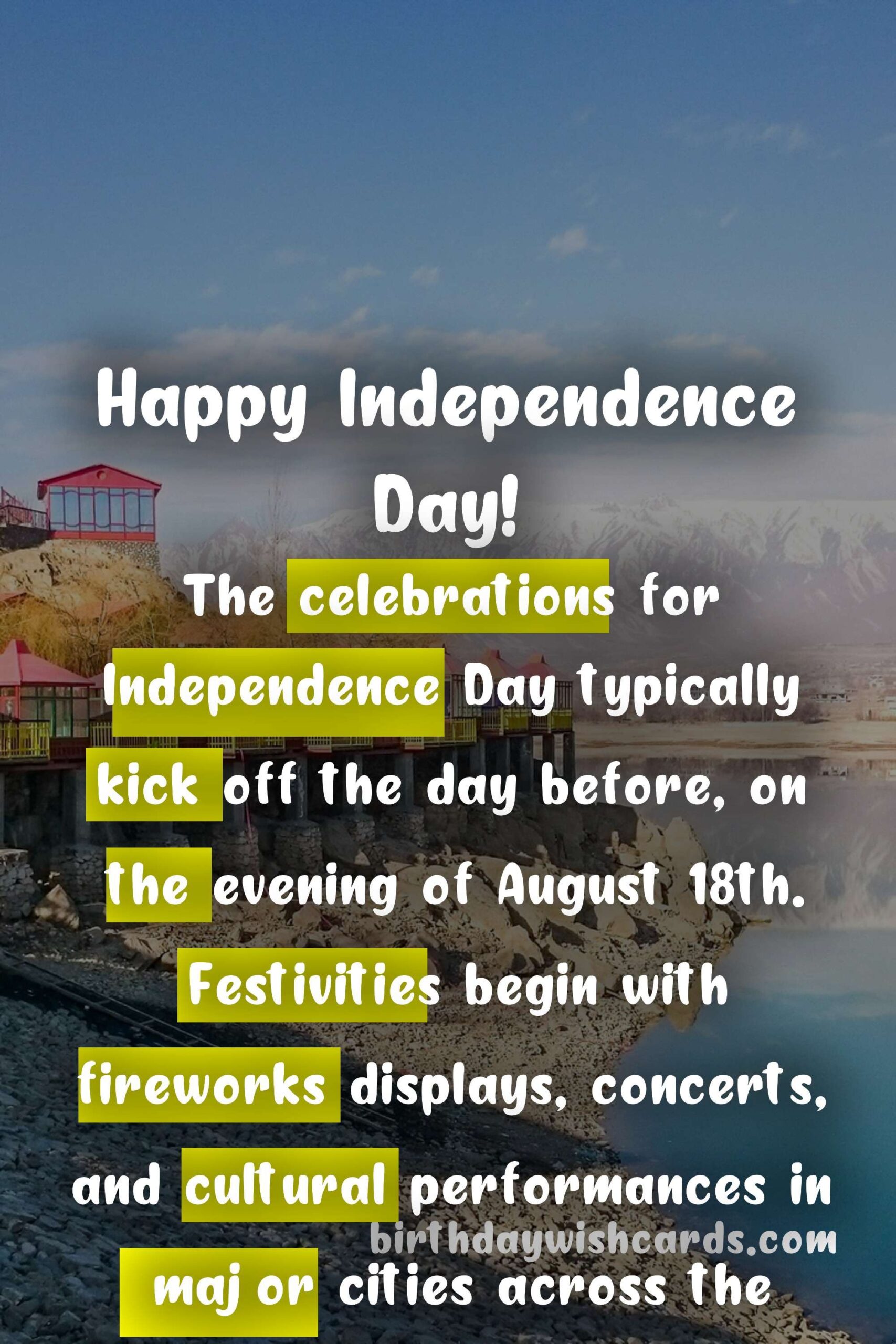 Birthday Wish Cards | Celebrating Independence Day of Islamic Republic of Afghanistan u2013 August 19