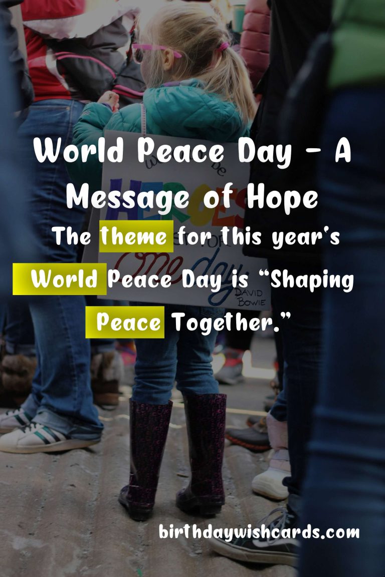 World Peace Day – September 21