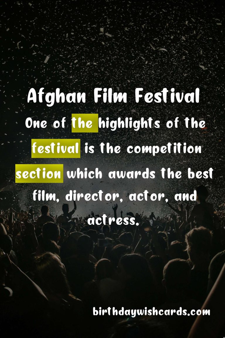 Afghan Film Festival – Date Varies