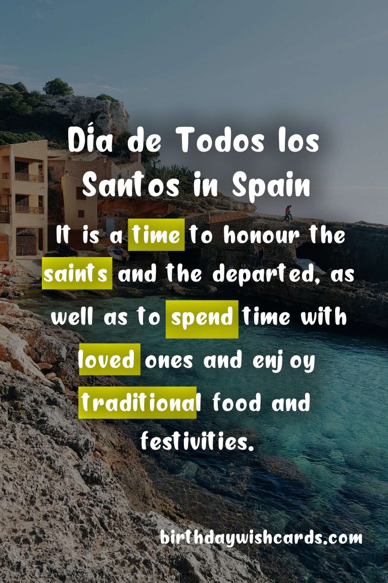 Celebrate Día de Todos los Santos, the Most Sacred Holiday of Spain – November 1