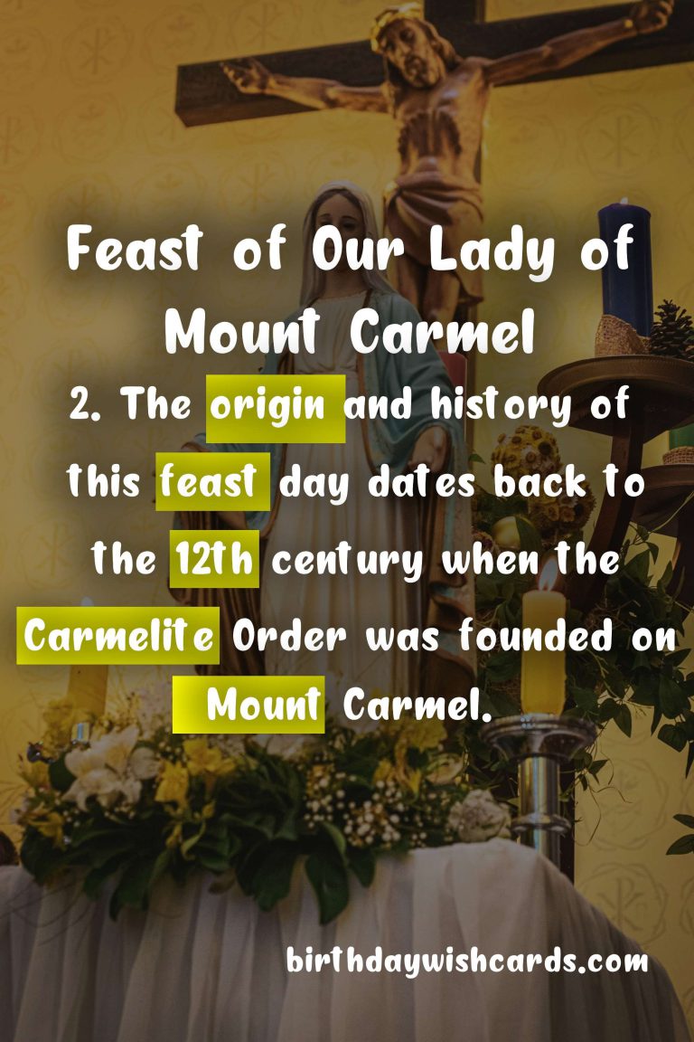 Día de la Virgen del Carmen – Celebrating the Feast of Our Lady of Mount Carmel on July 16