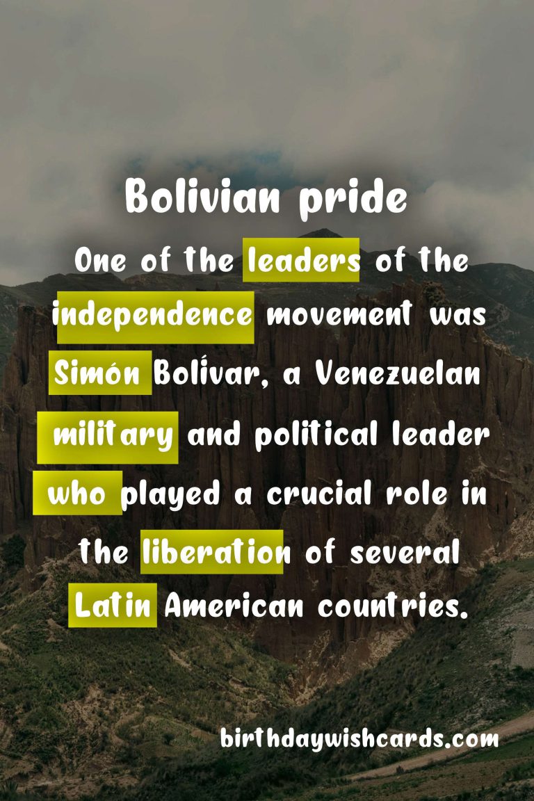Día de la Declaración de Independencia – November 18: Celebrating Bolivia’s Freedom
