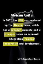 Birthday Wish Cards | Celebrating Dia Nacional da África (National African Day) – June 18th: Promoting African Unity and Pride