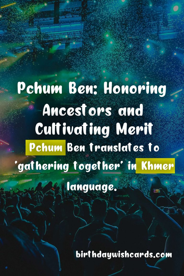 Pchum Ben Festival: Celebrating Ancestor’s Merit