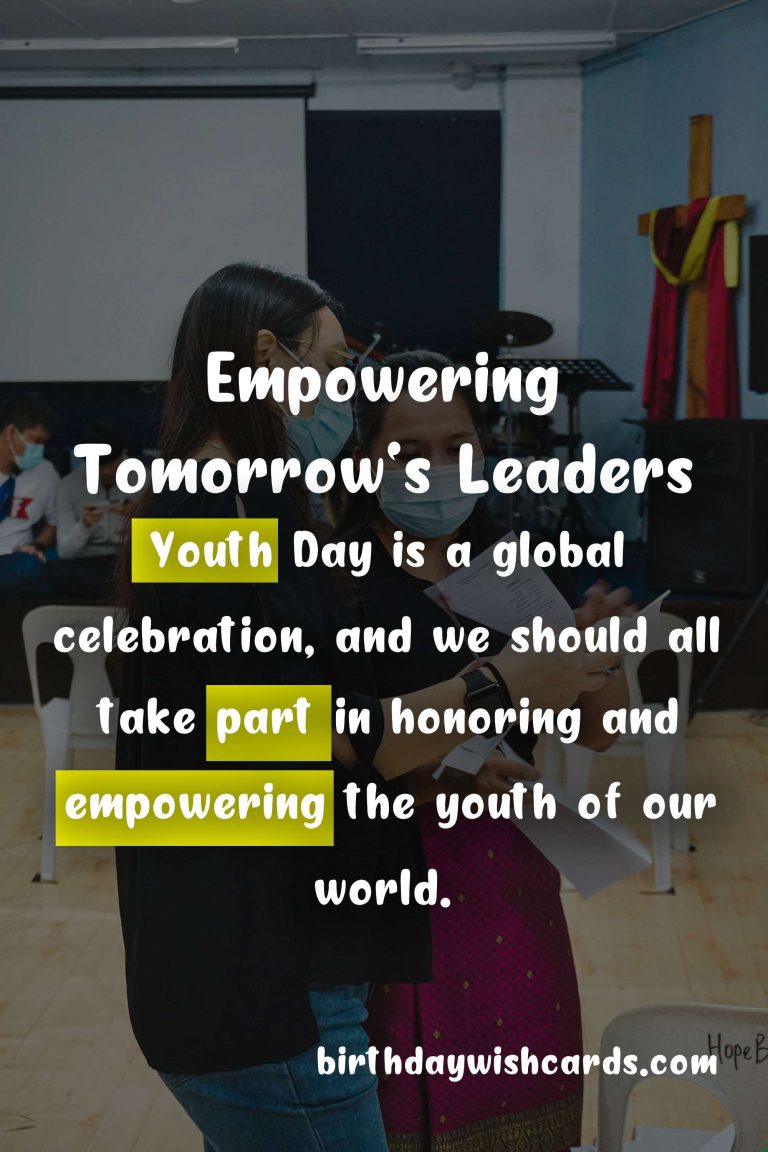 Celebrate Youth Day on January 14th