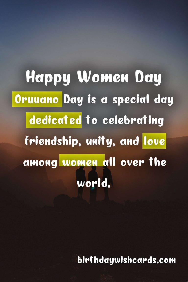 Celebrate Oruuano Day – January 4 with us!