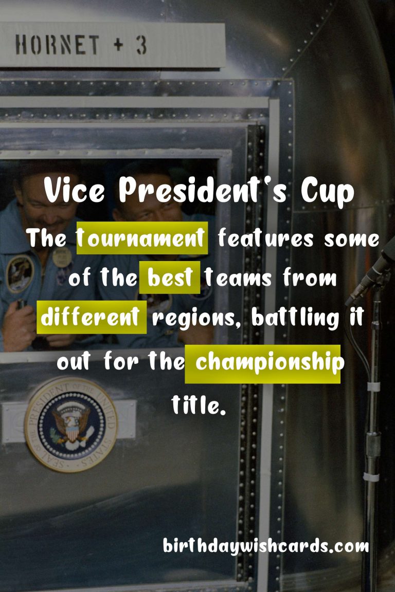 Vice President’s Cup – October 6