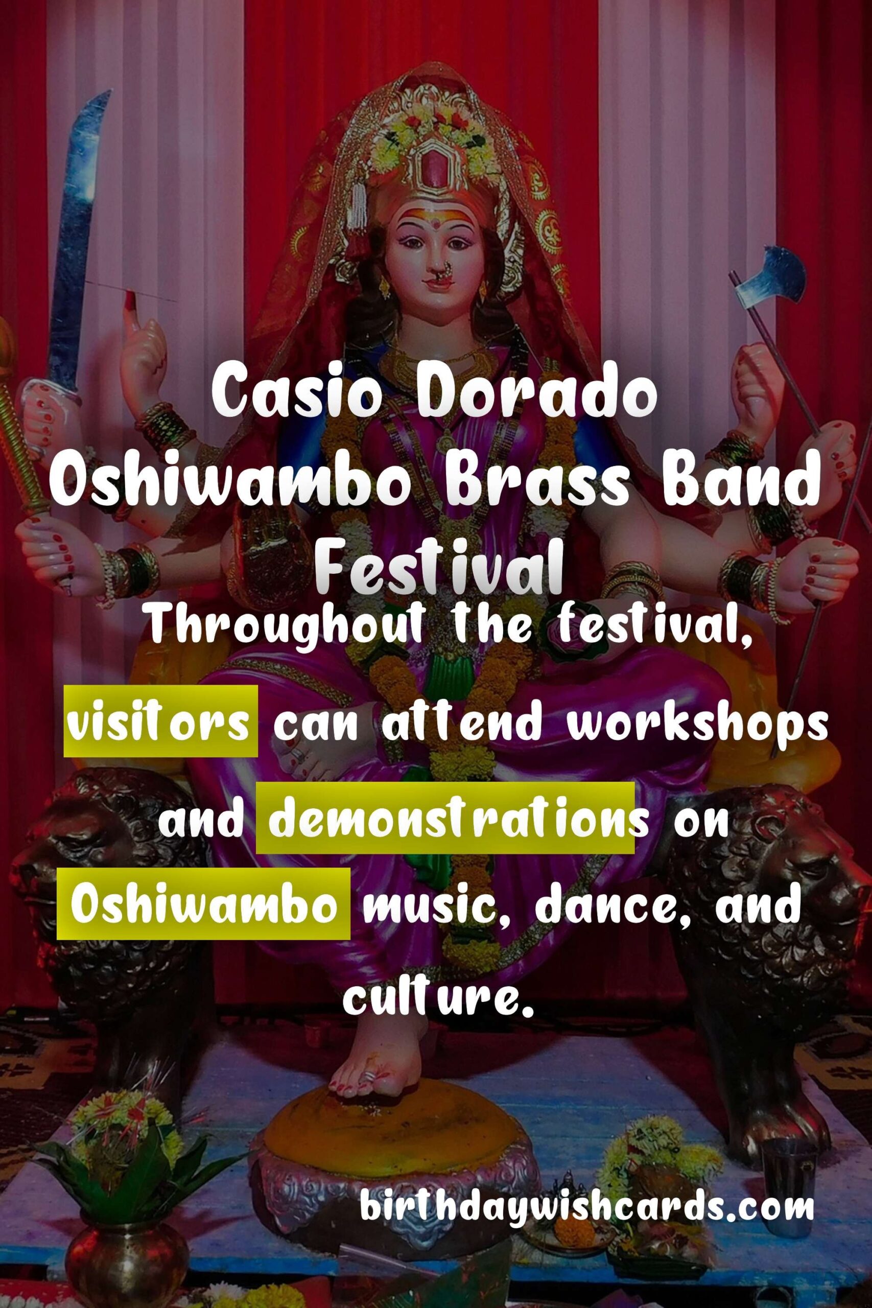 Birthday Wish Cards | Experience the Richness of Culture at the Casio Dorado Oshiwambo Brass Band Festival - June 7-8
