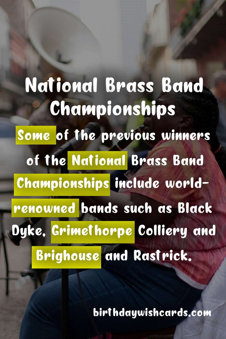 National Brass Band Championships – July 27-28