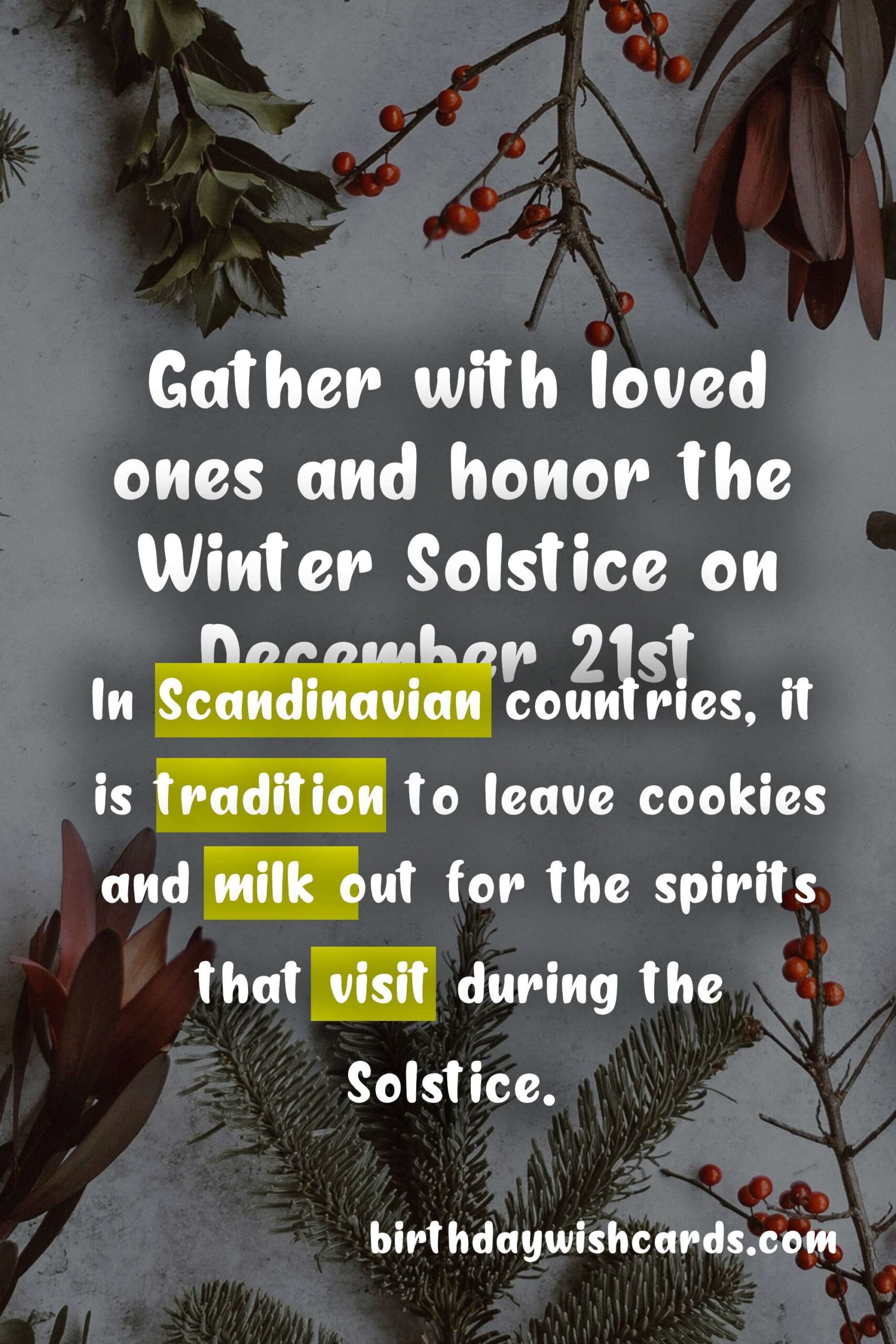 Birthday Wish Cards | Celebrate the Winter Solstice on December 21