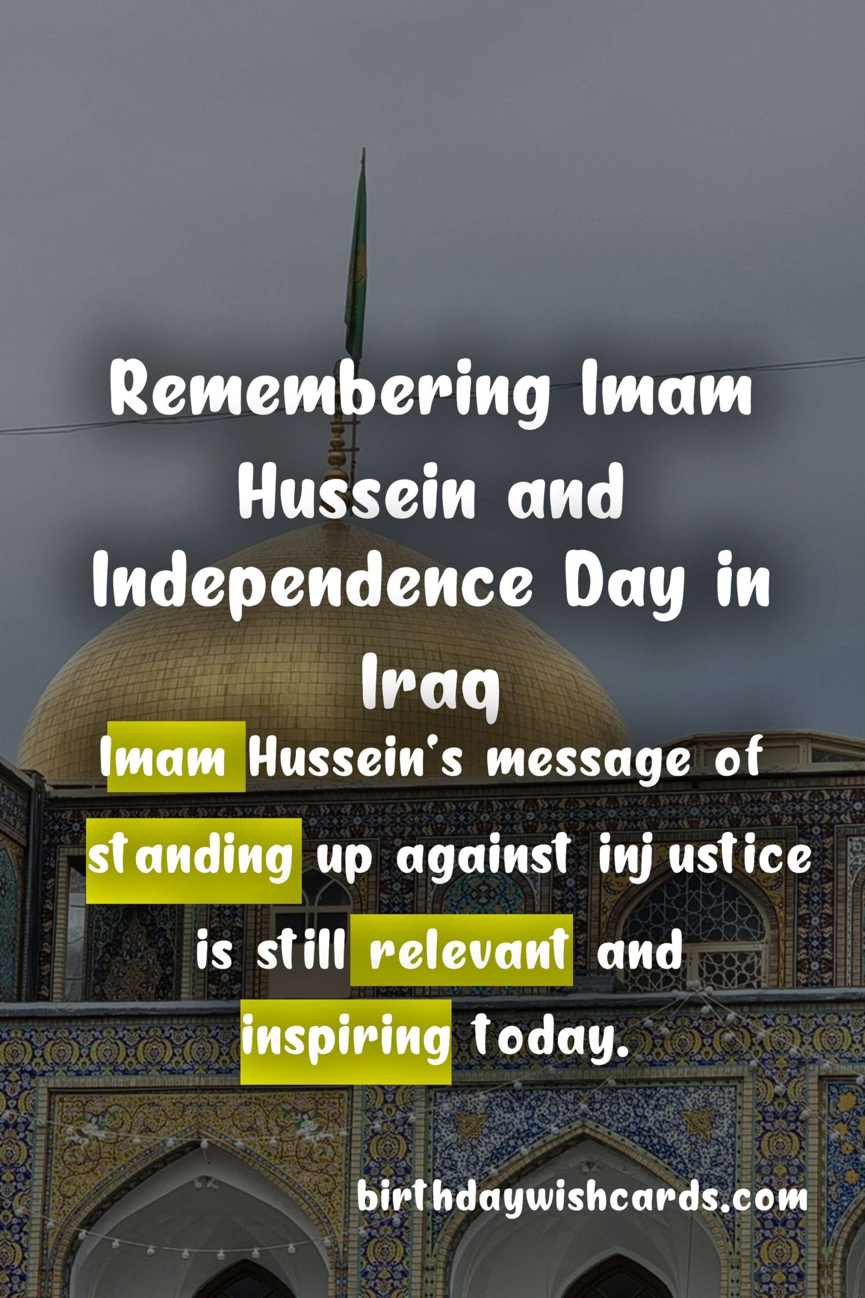 Birthday Wish Cards | Remembering the Martyrdom of Imam Hussein on December 28: A Lesson in Bravery and Selflessness