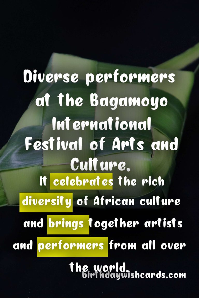 Bagamoyo International Festival of Arts and Culture – October