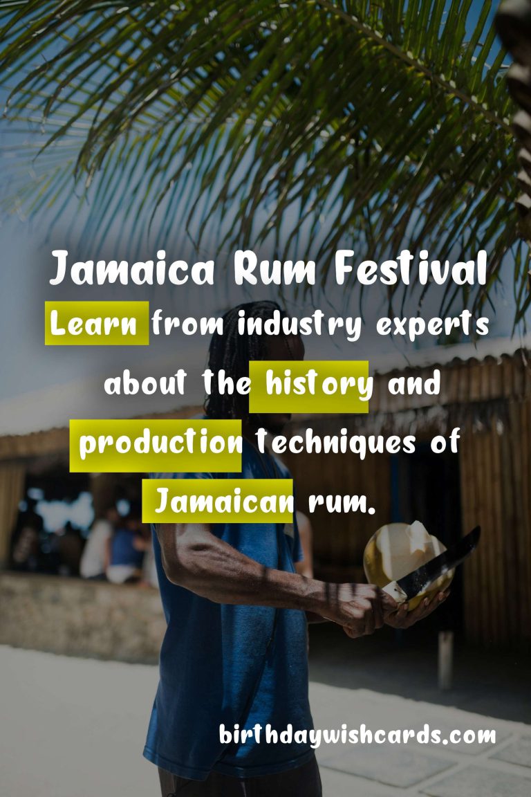 Experience the Best of Jamaica at the Annual Rum Festival – March 29th-30th