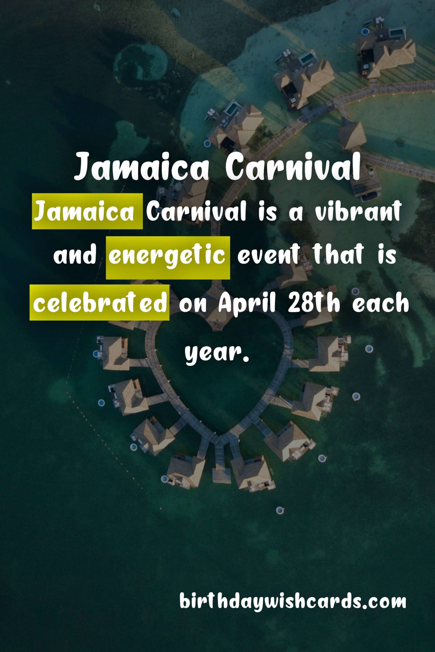 Birthday Wish Cards | Jamaica Carnival - April 28th