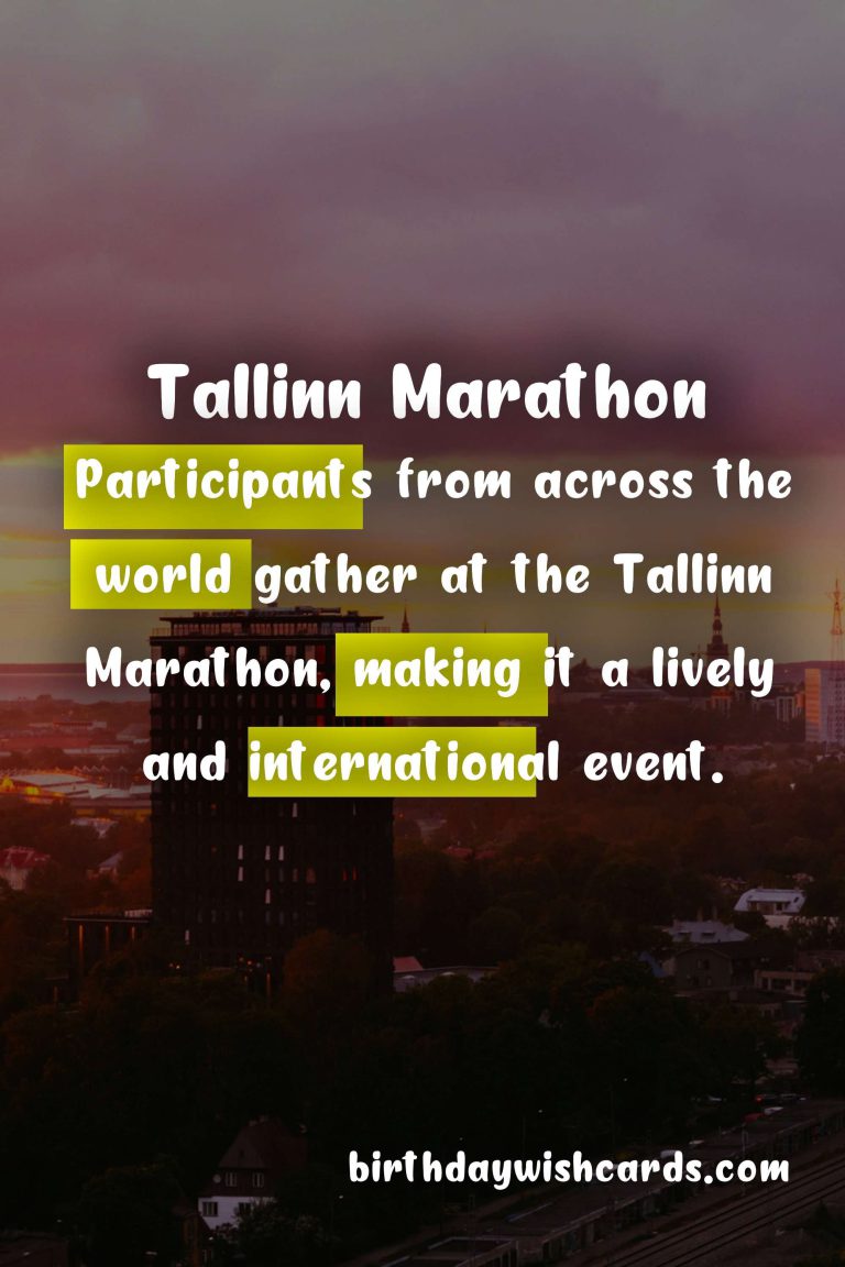 Experience the Thrill of Running in the Tallinn Marathon on September 8