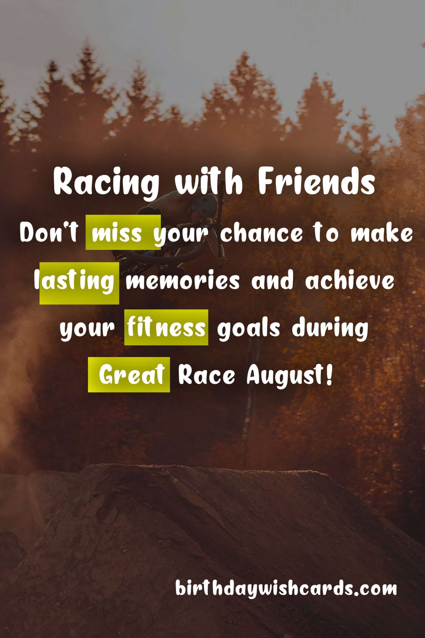 Birthday Wish Cards | Celebrate a Month of Racing and Fun with Great Race August!
