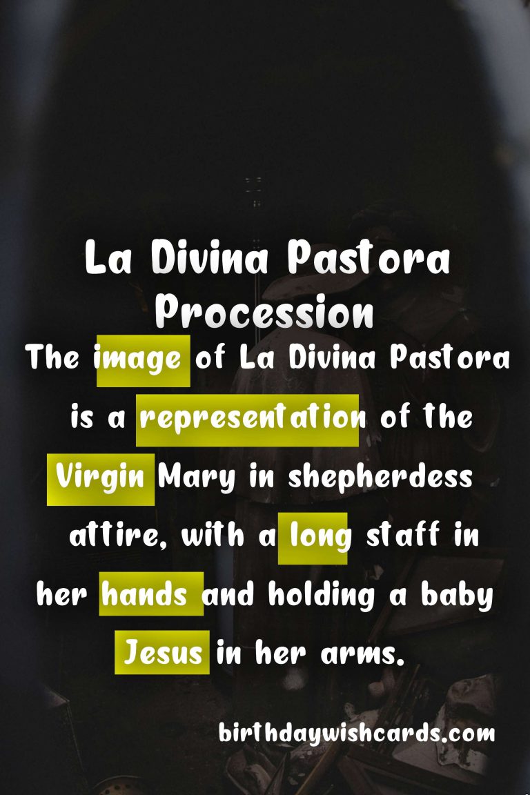 Witness the Spectacular La Divina Pastora Procession in April