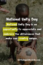 Birthday Wish Cards | Celebrate National Unity Day - 1st Magh