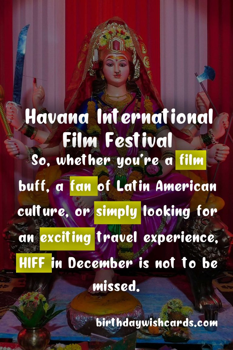 Explore the Exciting Havana International Film Festival Happening Every December